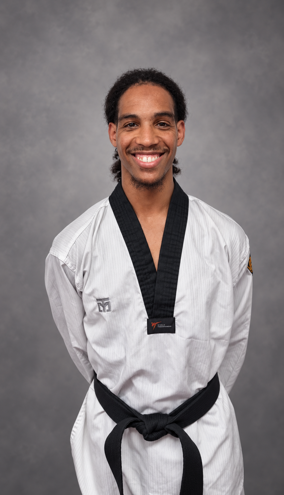 Master Umar Durrant demonstrating a Taekwondo stance